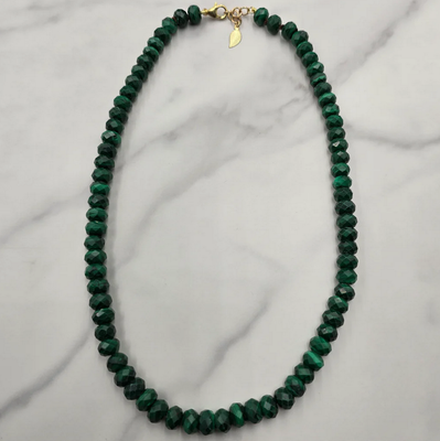 Sinead Cleary SC1571 Malachite Beaded Necklace