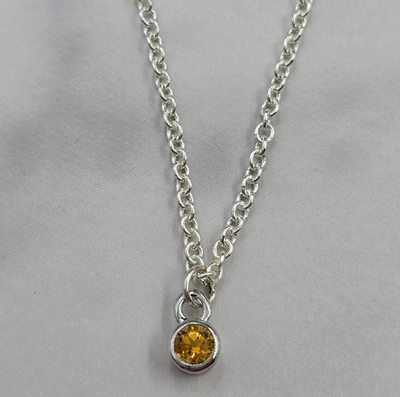 Sinead Cleary SC1585 Sterling Citrine Necklace