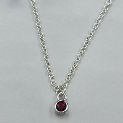 Sinead Cleary SC1590 Sterling Garnet Necklace