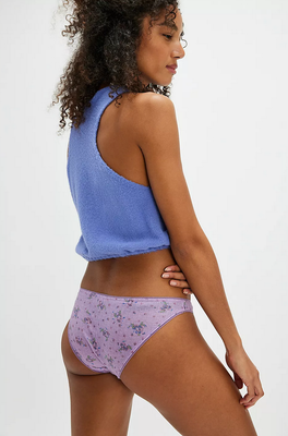 Free People Printed Pointelle Bikini
