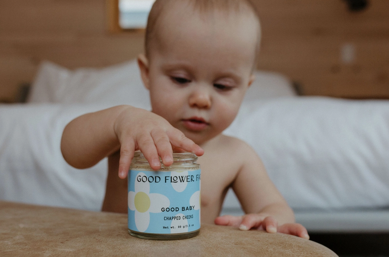Good Flower Farm Good Baby Chapped Cheeks Natural Diaper Balm