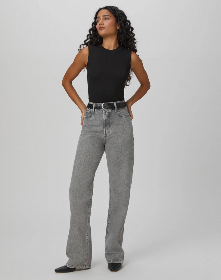 Paige Sawyer Wide Leg Jean in Misty Morning