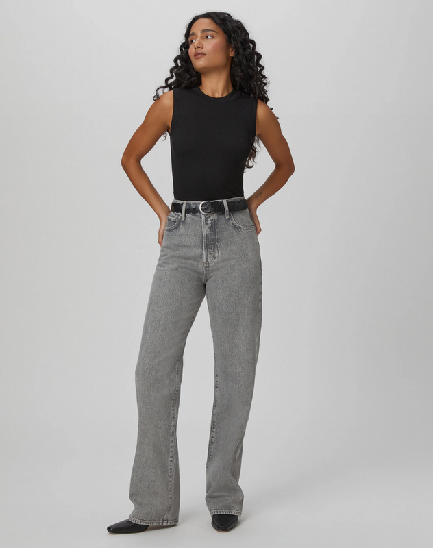 Paige Sawyer Wide Leg Jean in Misty Morning