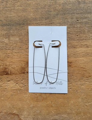 Telle of the Hills Sterling Silver Big Valley Hoop Earring TH2