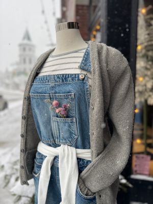 Free People Good Luck Barrel Overalls