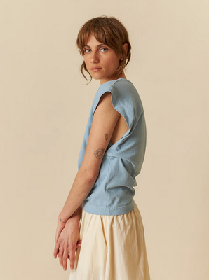 Indi &amp; Cold Organic Tee with Defined Shoulders (Two Colors)