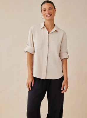 Bella Dahl Split Back Button Down (Multiple Colors)