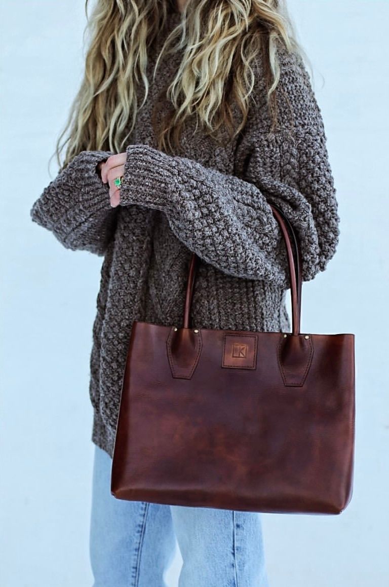 Linny Kenney The Diana Tote in Deep Brown