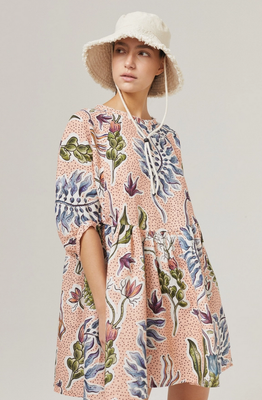 Lanhtropy Alcala Linen Dress in Marrakech Gardens