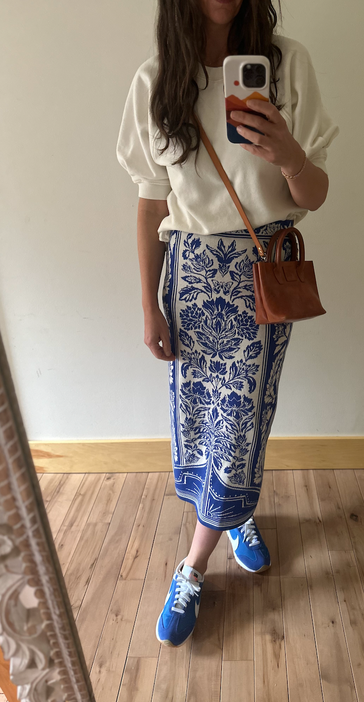Farm Rio Delicate Tapestry Knit Skirt