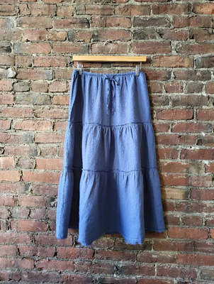 Bella Dahl Frayed Tiered Skirt