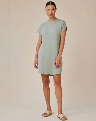 Bella Dahl Roll Sleeve T-Shirt Dress