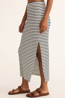 Z Supply Ainslie Stripe Midi Skirt