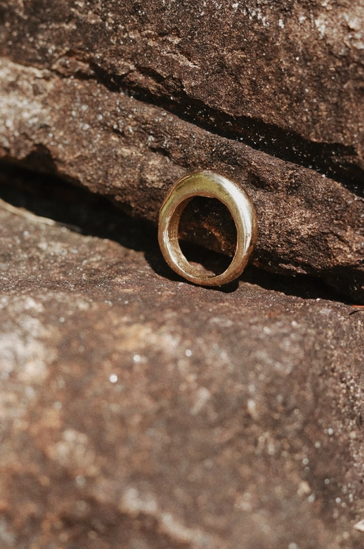 Goldie Jewelry Brass Femme Ring Size 7 GJ40