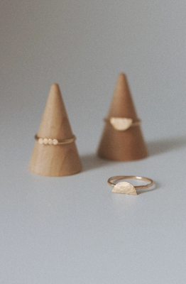 Goldie Jewelry Gold Filled Luna Stacking Ring Size 8 GJ50