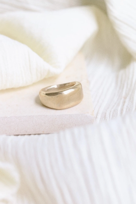 Goldie Jewelry Brass Mudra Ring Size 7 GJ66