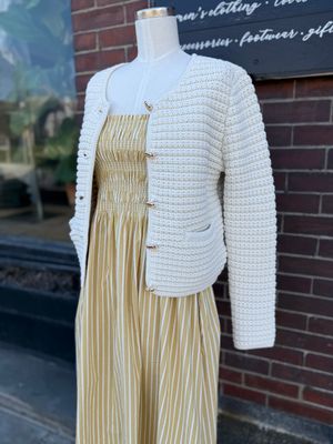 Pistola Bianca Smocked Bodice Dress