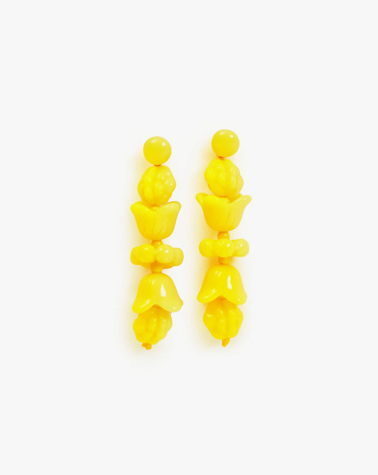 Clare V. Le Jardin Earrings in Yellow CV6