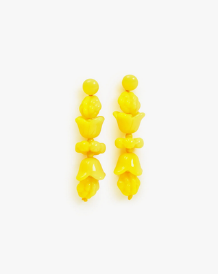 Clare V. Le Jardin Earrings in Yellow CV6