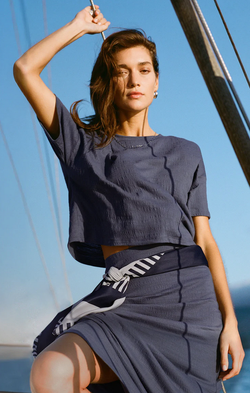 Z Supply Sway Textured Cropped Tee (Two Colors)