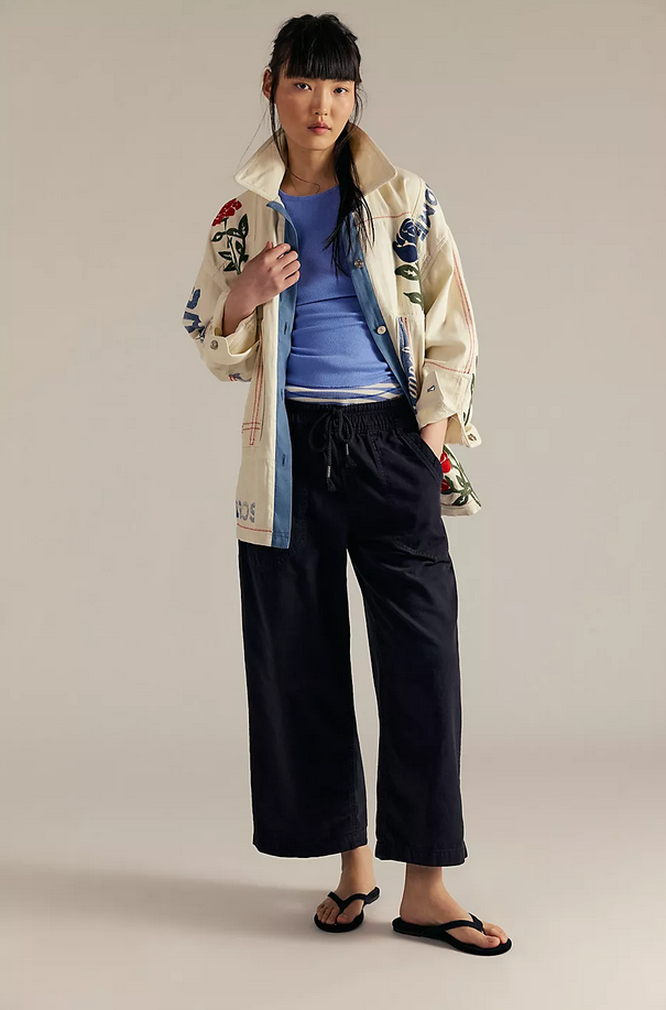 Free People Easy Peasy Pull On Jeans in Black