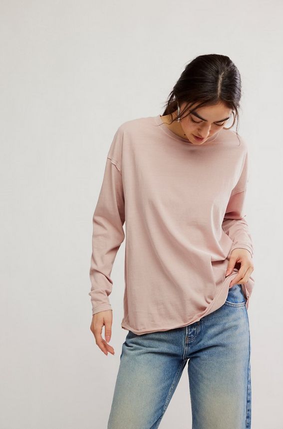 Free People Nina Long Sleeve Tee (Two Colors)