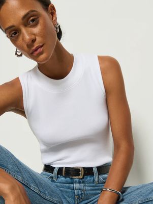 Nation LTD Joan Sleeveless Mock Neck (Two Colors)