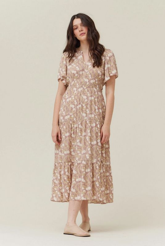 Grade &amp; Gather Printed Midi Dress