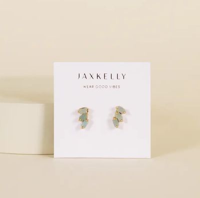 Jax Kelly Offset Trio Amazonite Earrings JX38