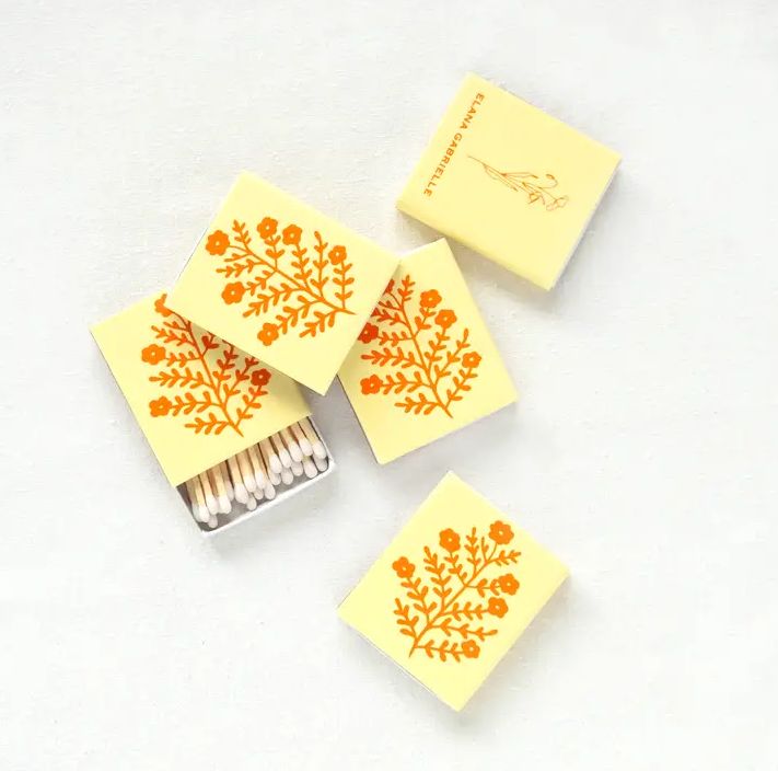 Elana Gabrielle Floral Matchbox in Golden EG7