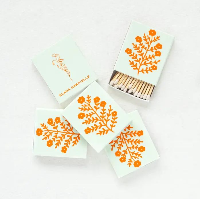Elana Gabrielle Floral Matchbox in Sage EG8