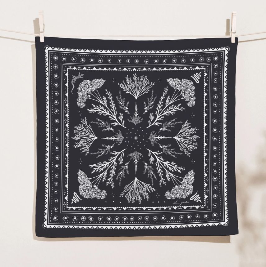Elana Gabrielle High Desert Bandana in Charcoal EG3