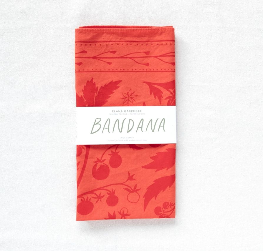 Elana Gabrielle Tomato Bandana EG6