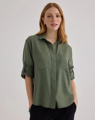 Bella Dahl Split Back Button Down (Two Colors)