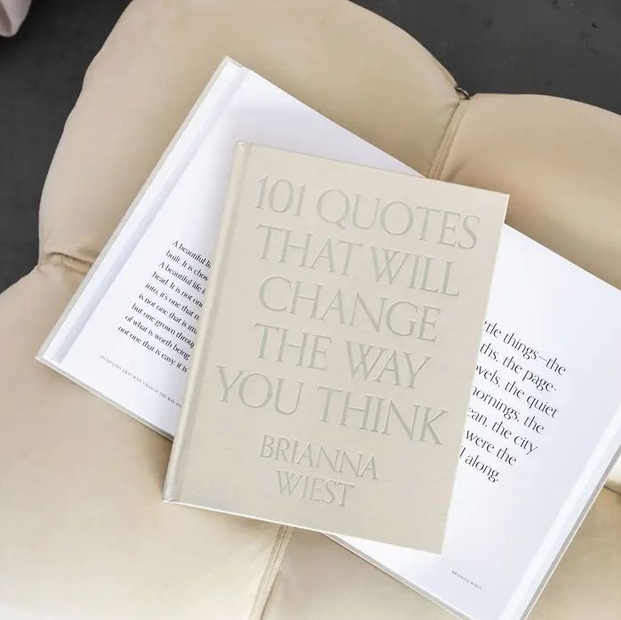 101 Quotes That Will Change the Way You Think Table Book by Brianna Wiest