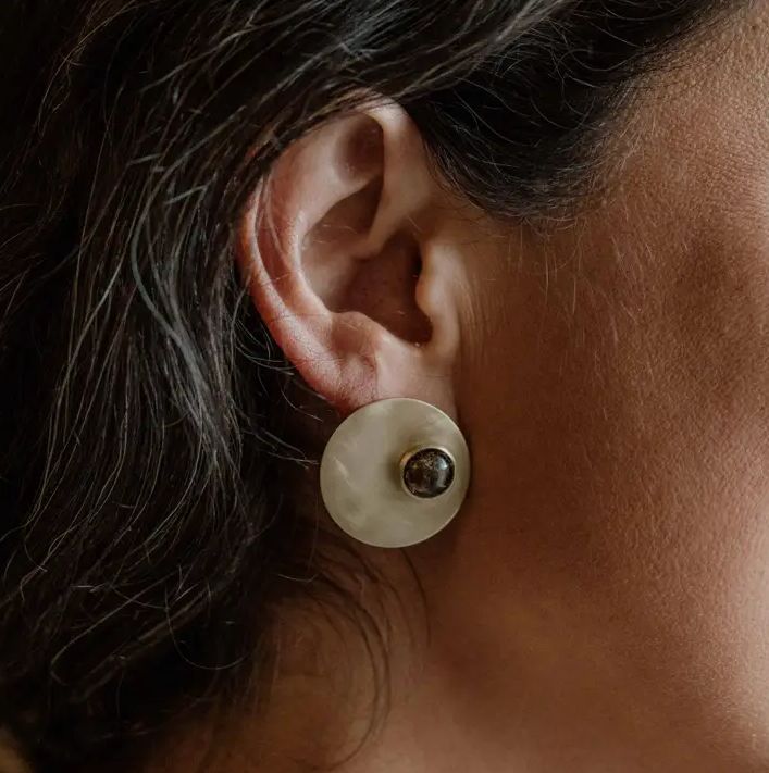 Commonform Orb Studs/Copper Obsidian CF19