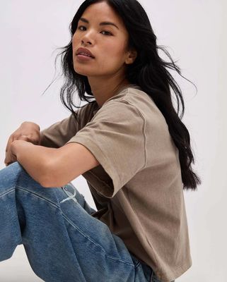 Richer Poorer Relaxed Crop Tee (Multiple Colors)