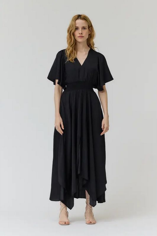 Grade &amp; Gather Unbalanced Skirt Maxi Dress