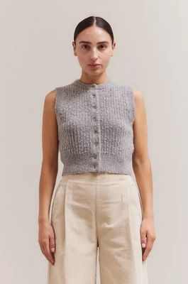 Grade &amp; Gather Fitted Button Up Sleeveless Top (Two Colors)