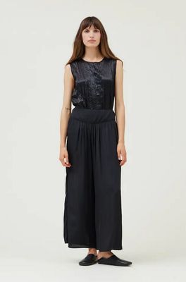 Grade &amp; Gather Wide Satin Pants (Two Colors)