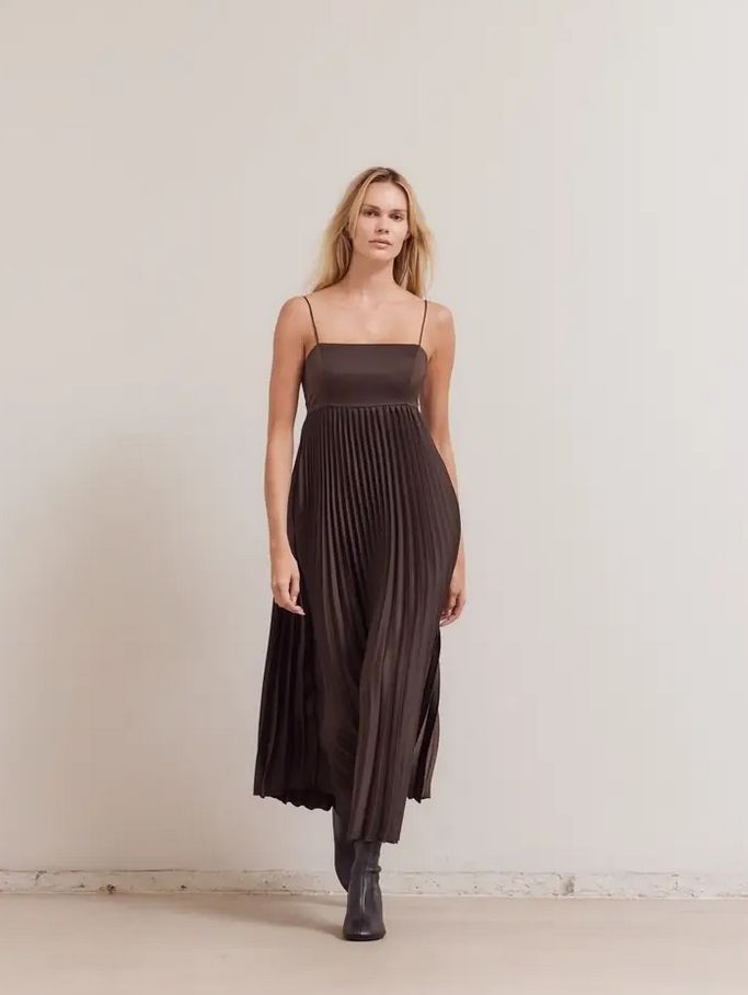 Grade &amp; Gather Pleating Maxi Dress