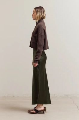Grade &amp; Gather High Collar Knit Cardigan