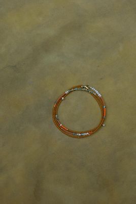 Freestone Wrap Bracelet- in Earth with Freshwater Pearls and Turquoise FST13