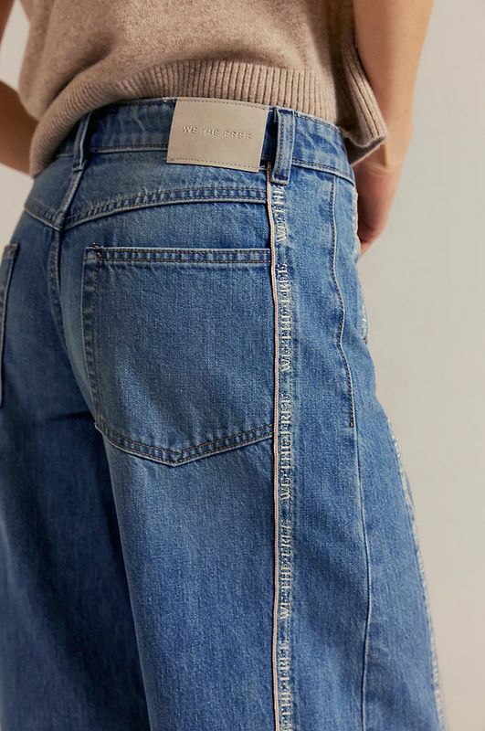 Free People On The Edge Wide Leg Jean