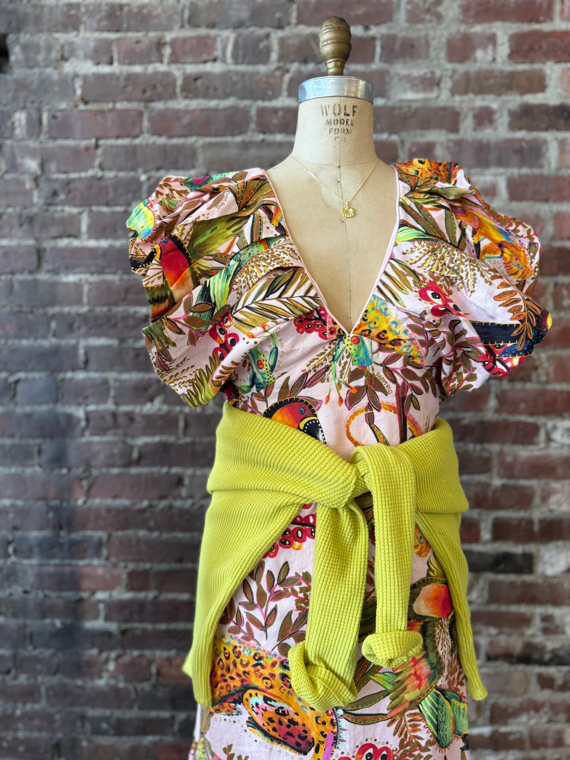 Farm Rio Into The Jungle Midi Dress
