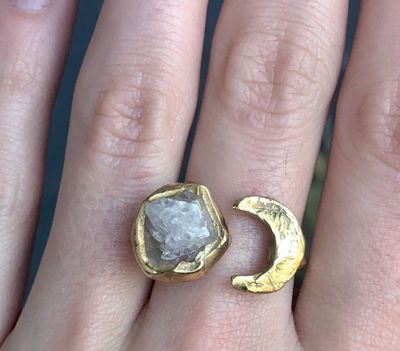 Emilie Shapiro Wax &amp; Wane Ring Size 7.5 ES55