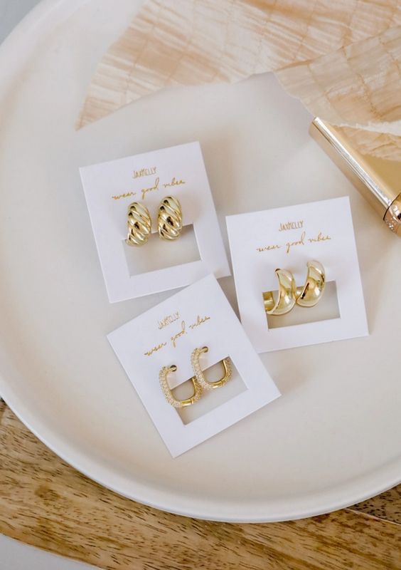 Jax Kelly Pave White CZ Earrings JX42
