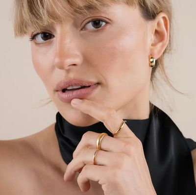 Jax Kelly Wide Gold Hoop JX45