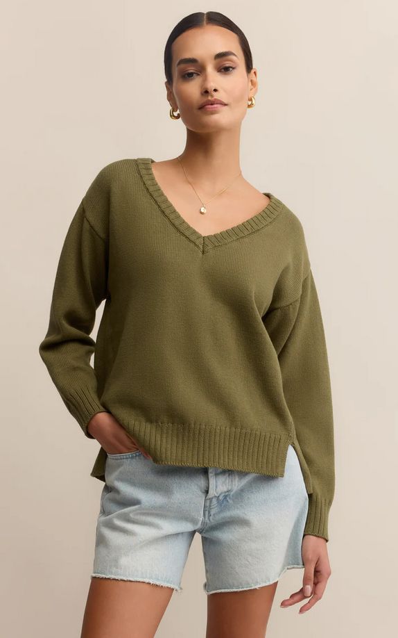 Z Supply All Around V-Neck Sweater 