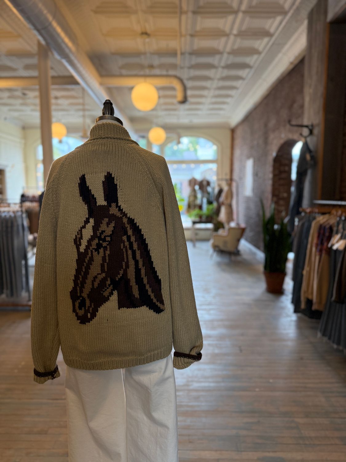 Varsity Chunky Horse Cardigan